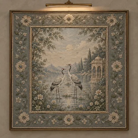 Contemporary embroidered artwork
