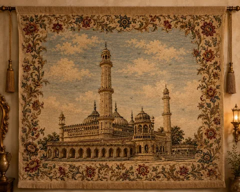Embroidered heritage textile artwork