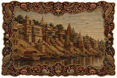 Embroidered heritage textile artwork