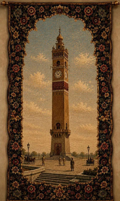 Embroidered heritage textile artwork