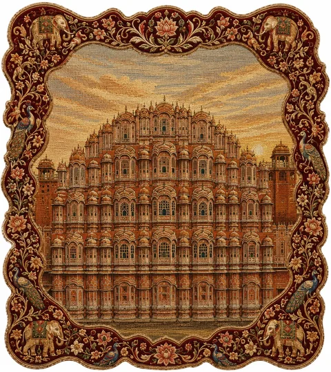 Embroidered heritage textile artwork