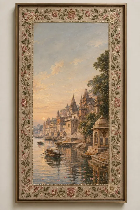 Traditional gold embroidered artwork